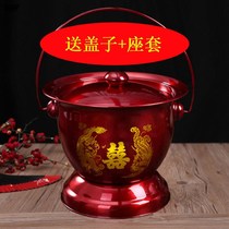 Marriage son bucket dowry spittoon portable enamel son bucket toilet adult elderly children wedding