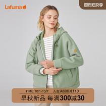 LAFUMA Leify leaf women loose casual double-sided velvet fleece jacket wide version warm top LFJA0CR86Y