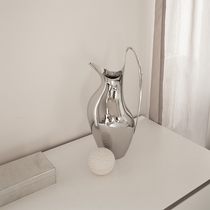 kiskin Nordic stainless steel cool cold kettle living room light luxury dining table decoration home wabi sabi style simple vase