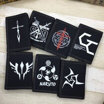 Teen Cloth Wallet Male High School Student Trends Short personality Child small male student Canvas Hands with wallet