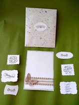  Original handmade embossed card Greeting card Blessing card Thank you card Birthday card Invitation table card