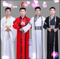Film and Television Costume male boy handsome hero performance costume big sleeve Wei Jin Han suit Knight scholar Han Tang costume winter