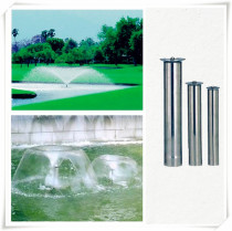 Fountain pool courtyard square stainless steel waterscape rockery modeling morning glory horn flower nozzle gardening boutique