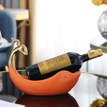 Wine cabinet red wine rack ornaments modern light luxury home side cabinet inclined wine bottle rack high-end creative shelf Holder