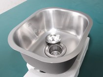SUS304 Super small sink Extra small single basin Balcony bar RV wash basin Mini brushed cage water bucket 3530