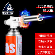 Portable spray gun outdoor igniter burning pig hair spray gun cassette gas tank welding gun blowtorch baking flamethrower