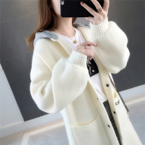 Spring and autumn knitwear coat womens new autumn womens sweater cardigan explosion mid-length early autumn