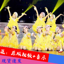 Children We are all little star dance costumes for girls canopy gauze skirts princess skirts kindergarten performance clothes