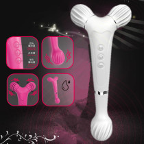 2021 Japanese shaking double head rolling massager stick massager electric hand-held back stimulation female vibrator