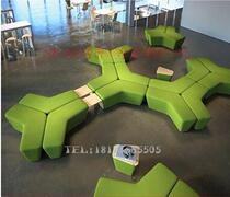 Cinema Office Leisure Library Reading Area Special-Shaped Triangle Mall Parents Waiting Area Lounge Sofa