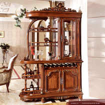 American solid wood Hall Cabinet porch cabinet living room partition cabinet European solid wood Hall Cabinet double door wine cabinet display cabinet