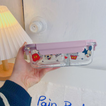 Mi QIs two-cell fresh-keeping box bowl with lid is coming ~ student office worker dormitory lunch box microwave oven is available