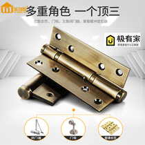 Ledangs invisible door hinge automatic closing hydraulic spring hinge buffer door closer with positioning rebound hinge