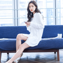 Sandro Vicari Modale Sleeping Skirt Woman Summer Sexy Boyfriend Wind Shirt Home Dress 2022 New