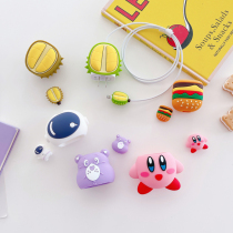 Cartoon charging head protective sleeve Apple mobile phone data line protection theorizer anti-break anti-fracture protection line sleeve fruit food creativity cute usb Huawei oppo Android universal silicone gel protection
