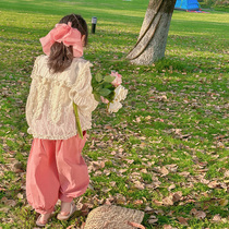 66 Princess Girls Coat Summer Thin Section 2023 New Trendy Childrens Sunscreen Clothes Girls Summer Coat Top Western Style