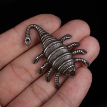 Tibetan hand-made Tian Tito Jia Lian Iron scorpion magic pendant is unique and rare Vajra nine-headed Scorpion pendant