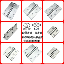 Authentic 304 Stainless Steel Thickened Hinge Small Cabinet Door Flat Opening Hinge Industrial Cabinet Hinge Heavy Bearing Hinge