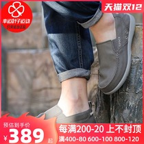 CROCS carlochi mens shoes 2020 Autumn new sneakers one foot wearing lazy shoes canvas shoes outdoor casual shoes