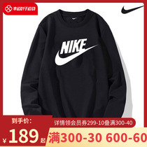 NIKE Nike long sleeves T-shirt mens clothing 2022 new NSW printed big logo trendy round neckline CI6292