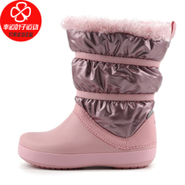 CROCS Calloki boots childrens shoes 2021 new sports shoes casual puff boots children flat warm cotton boots