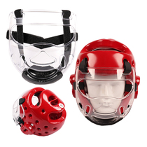 Taekwondo helmet mask headguard imported Sanda karate breathable semi-enclosed children adult training equipment