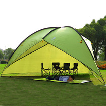 Multi-person triangular canopy tent Silver coated sunscreen balcony Grass beach shading heat insulation Self-driving tour outdoor equipment
