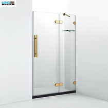 Lance shower room toilet dry and wet separation custom partition Randy P21 10MM Gold non-standard customization