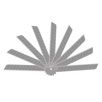 Del office supplies 2012 art blade SK5 carbon steel manufacturing single-sided blade 10 blade art wall paper knife thick wallpaper blade paper cutter blade cutting blade art blade art blade