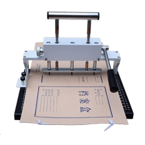 QY-3-A4 three-needle binding machine three-hole one-line punching machine dossier file ordering roll cover legal documents Technology
