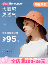Double-sided fishermans hat under plantain UV sun hat spring and summer beach hat female sun sun hat Joker big eaves female