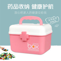 JX family medicine box large capacity medical household small medicine box medicine storage First Aid Kit Baby Baby Baby medicine box