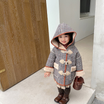 Yang Mei Home Childrens clothes 2021 Winter new girl child what about the Korean version of the foreign air baby thickened Mao jacket tide