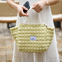 (200-80) portable bento bag net red ins style girl heart high value aluminum foil bag insulation bag for work