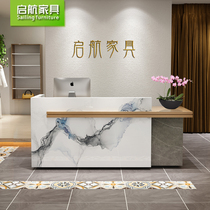 Modern new Chinese bar table Caier shop Hotel cashier Beauty salon Company restaurant front desk reception desk Creativity