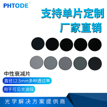 PHTODE-Neutral Reducer Attenuating Film Gray Density Mirror 12 5mm Multiple Transmittance in Neutral Density Film