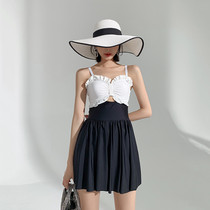 Princess Surana one-piece swimsuit Female conservative thin belly cover sexy small chest small fragrance skirt bathing swimsuit