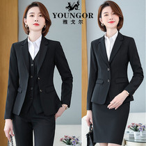 Youngor high-end suit suit women Korean version of self-fitting business wear womens work OL fashion suit