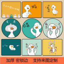 Come on duck mouse pad female ins wind size advertising custom-made pattern photo printed logo thickened edging