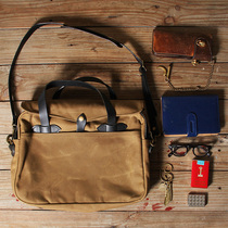 ACE Floating Products 70256 Retro American Oil Wax Sails Cloth Bag Men Business Computer Bag Inclined Cross Postman Bag