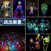 Light sticks childrens styling glowing toys annual concert dance props silver light stick night glow color headgear field field