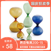 Japan HIGHTIDE office learning stationery simple creative transparent glass hourglass timing childrens toys New