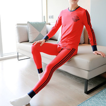 Autumn clothing and autumn pants mens suit cotton thin new 2021 pants thread clothes thermal underwear cotton sweater