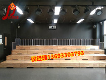 Chorus classroom rehearsal hall performance competition band platform Oak retractable four-story chorus steps performance platform