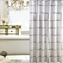 Bathroom waterproof shower curtain set non-perforated toilet partition curtain Bath Curtain shower thickening curtain