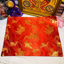 Thailand popular new wine red peacock blue mat table mat Buddha statue base mat recommended hot sale