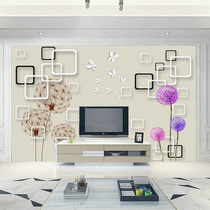  8D modern minimalist TV background wall guard quick installation 3D bamboo and wood fiber integrated wall panel living room bedroom decoration painting