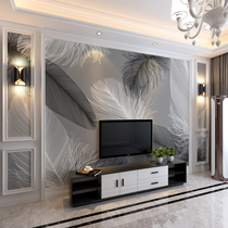 18D Net red bamboo wood fiber TV background wall integrated wall panel bedroom bedside sofa background film and television wall panel