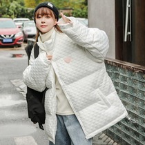 Winter pregnant women down cotton clothing Tide brand waffle collar thick pregnant women cotton padded jacket loose warm coat winter