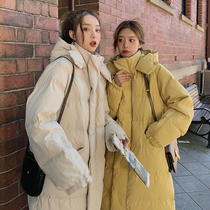 Cotton-padded clothes female ins Hong Kong wind long-term Dongdaemun 2021 new winter Korean version of loose cotton-padded jacket tide